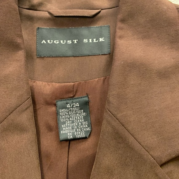 August Silk Chocolate Brown Blazer - Picture 5 of 6